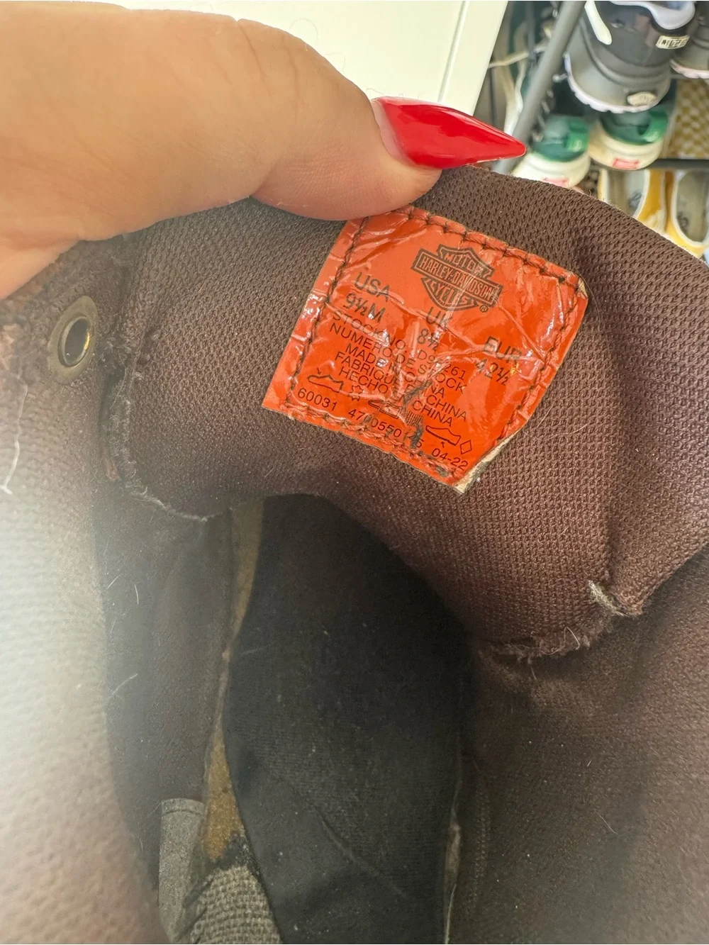 Harley-Davidson lace leather